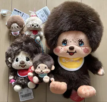 몬치치 봉제 인형 마스코트 세트