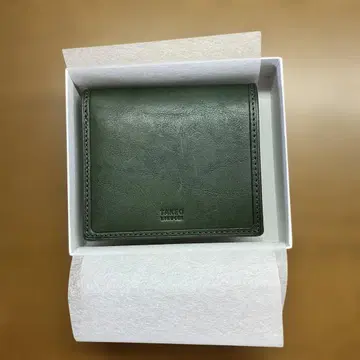 다케오 키쿠치 접이식 지갑 천연 가죽 남성용