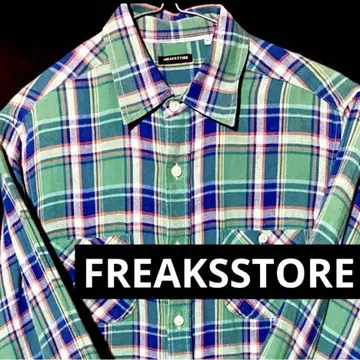 FREAK'S STORE M 사이즈 플란넬 체크 셔츠 플란넬 셔츠
