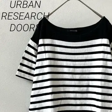 URBAN RESEARCH DOORS 티셔츠 보트넥 보더
