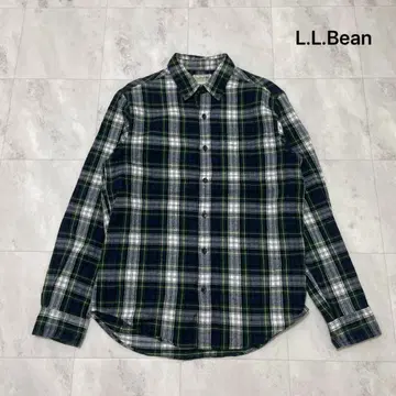 엘엘빈 플란넬 셔츠 버튼 다운 셔츠 긴팔 아웃도어 체크 무늬