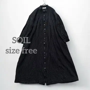 1455 SOIL 울린넨 밴드 카라 원피스