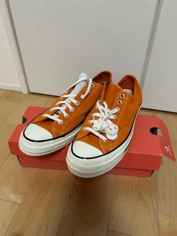 CONVERSE CT70 오렌지 스웨이드 28.5cm