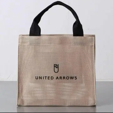 새상품 UNITED ARROWS 로고 메쉬 토트백