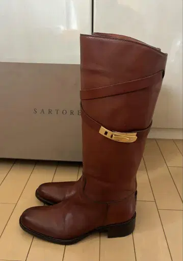 SARTORE 사토레 크로스 벨트 롱 부츠 SR2007 37 1/2
