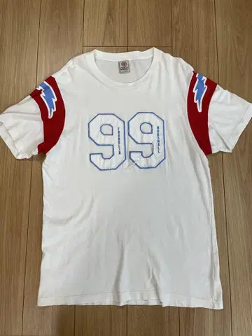 Franklin Marshall 99 프린트 T셔츠 화이트/레드