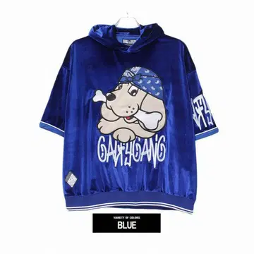 GALFY 갈피 반팔 후드티 벨로아 후드