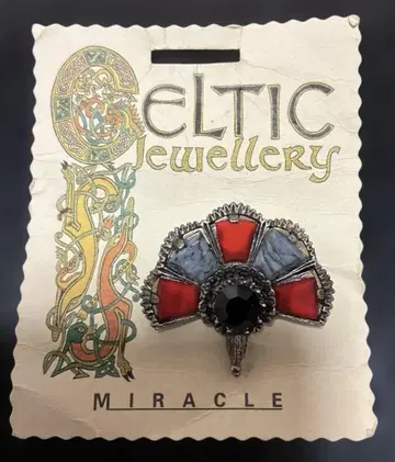 CELTIC MIRACLE WELSH BROOCH FAN SHAPE