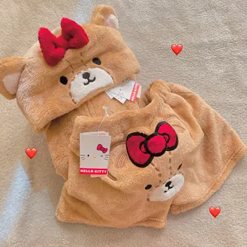 택 포함 새상품 타이니 참 룸웨어 상하의 보아 후드티 키티