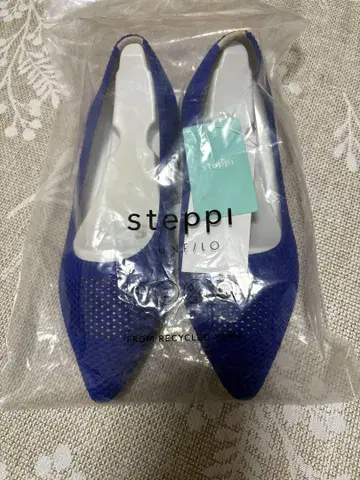 stepp 메쉬 플랫슈즈 파랑