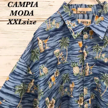 [ 레어 ] CAMPIA MODA 반팔 셔츠 하와이안 XXL HS419