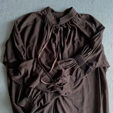 perverze 시스루 블라우스 brown