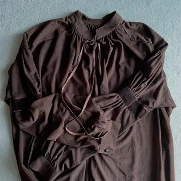 perverze 시스루 블라우스 brown