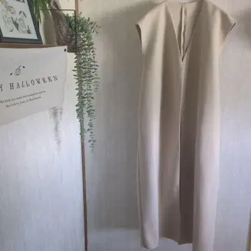미사용 새상품 노카라 롱 베스트 허리 리본 포함