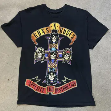 USA 구제 의류 T셔츠 L 사이즈 GUNS N' ROSES 락밴드