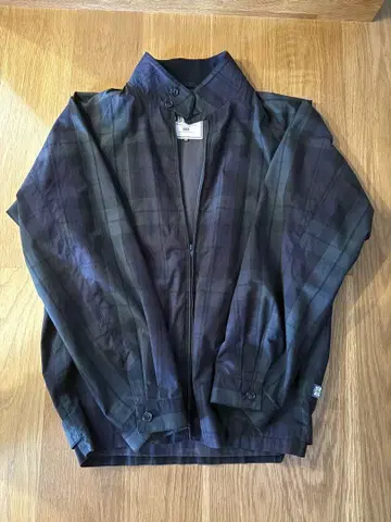 BARACUTA 바라쿠타 38 블루 라인 체크 무늬 자켓 G4 타입