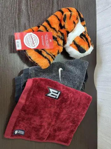 타이거 우즈 골프헤드커버 & 골프 타월 세트