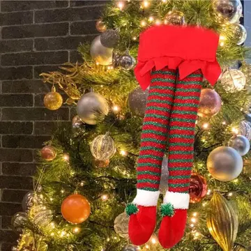 크리스마스 트리 엘프 발 크리스마스 트리 엘프 장식