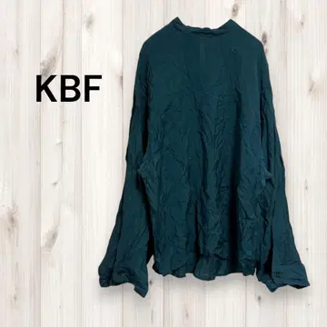 KBF 블라우스 셔츠 상의 구김 내추럴 긴팔