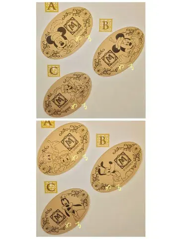 디즈니 호텔 미라코스타 수베니어 메달 미키 미니 외 6장 세트