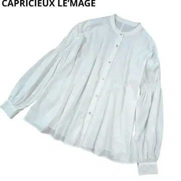 CAPRICIEUX LE'MAGE 셔츠 셔링 셔츠 화이트 긴팔