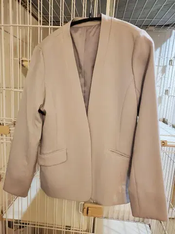 라이트 그레이 노카라 자켓