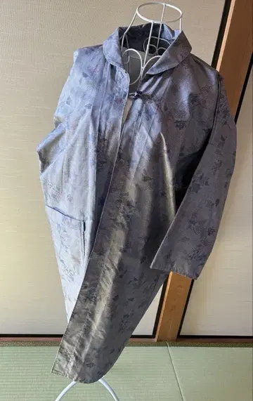 기모노 리메이크 오시마 명주 코트