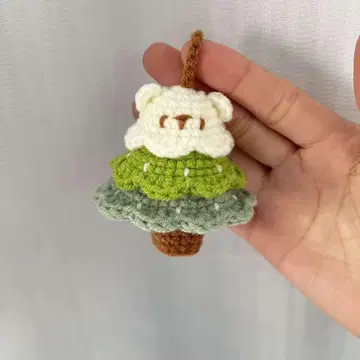 곰 얼굴 뜨개질 인형 참