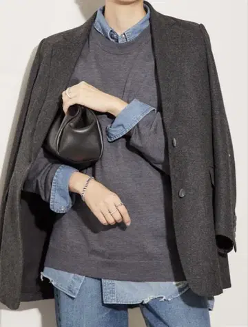 2024 AW plage 빅 테일러드 자켓 36 블랙 A