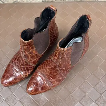 Lorenzo Banfi 사이드 고어 부츠 브라운