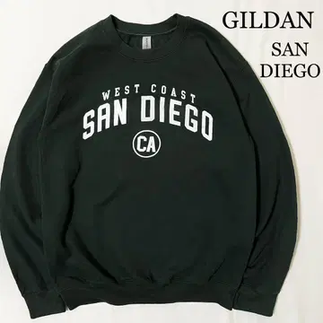 GILDAN 샌디에이고 SAN DIEGO 그린 프린트 맨투맨