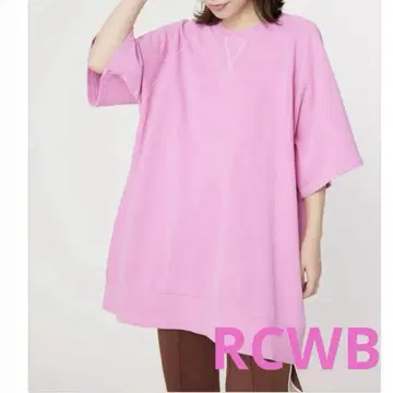 로데오 크라운 미니 쭈리 피그먼트 빅 맨투맨 튜닉