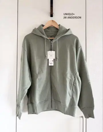 UNIQLO x JW ANDERSON 맨투맨 오버 사이즈 풀 집업 후드티
