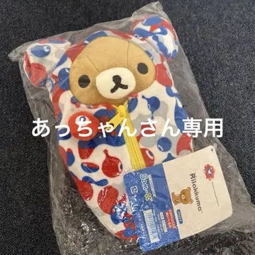 리락쿠마 오사카 만박 한정판 콜라보 봉제 인형 미야쿠미야쿠 콜라보