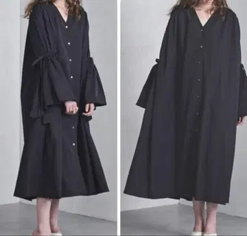 ELIN 롱 기장 셔츠 원피스
