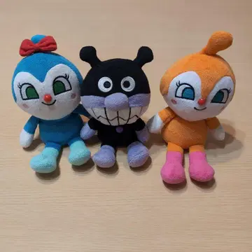 호빵맨 캐릭터 봉제 인형 3개 세트