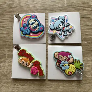나루미야 캐릭터즈 러버 클립 부착 구미 4세트