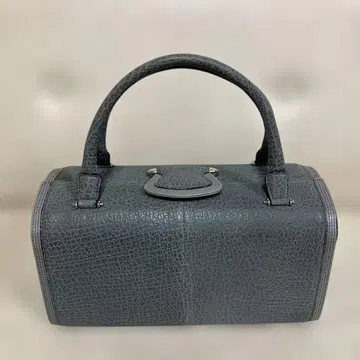 그레이 가죽 핸드백 약 26cm
