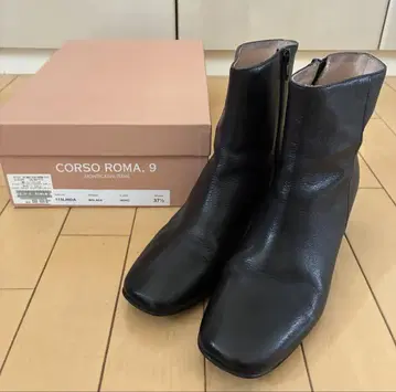 CORSA ROMA 블랙 숏부츠 37 1/2