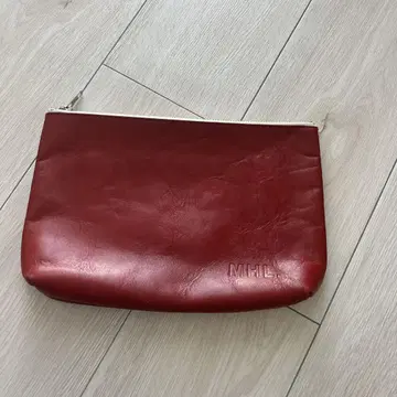 MHL 가죽 클러치백 레드