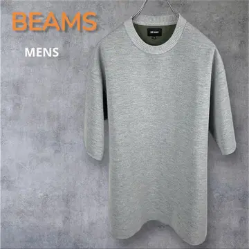 팔로우 할인 있음 BEAMS 카노코 천축 크루넥 반팔 티셔츠 빔즈