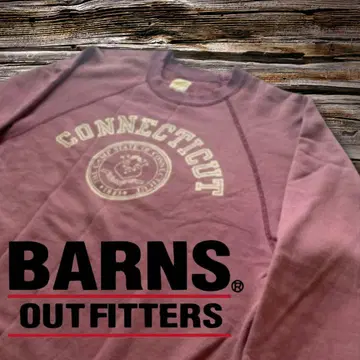 BARNS OUTFITTERS 빈티지 스웨트 셔츠 보르도 색상 [ 2 ]