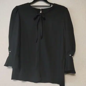 MISCH MASCH 블랙 블라우스 펄 폴리에스테르 100% M 사이즈