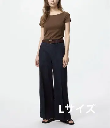 와이드 트라우저 청바지 L 사이즈 미사용 새상품