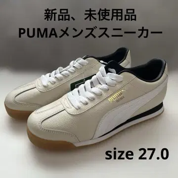[새상품, 미사용품] PUMA ROMA 24 화이트 size 27.0