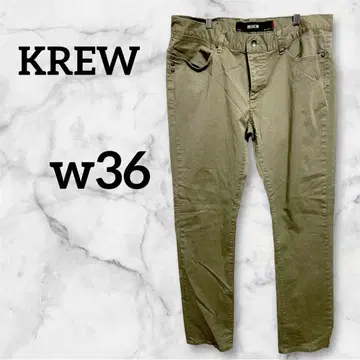 KREW 카키 치노 팬츠 36W