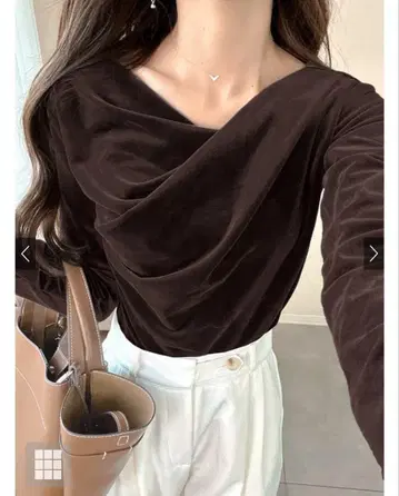 그레일 벨로아 드레이프 상의