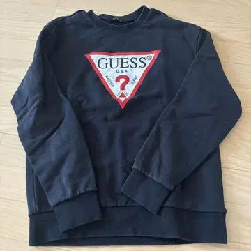 GUESS 블랙 맨투맨 S