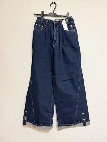 GU rokh 콜라보 데님 팬츠 M 사이즈 68 BLUE