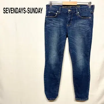 SEVENDAYS=SUNDAY 데님 청바지 스키니 팬츠 버튼